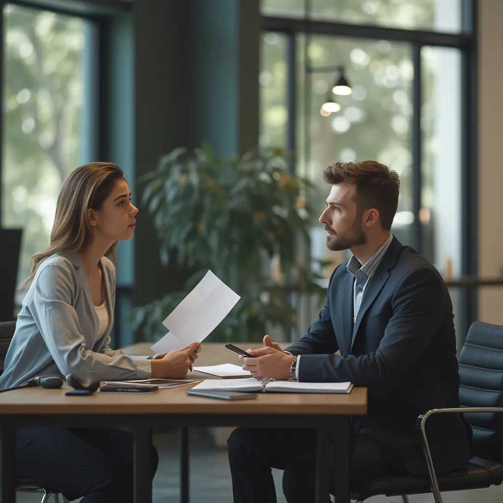 Consultor de Nexus trabajando con un cliente